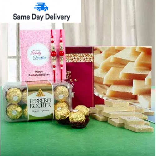 Sweet rakhi with Chocolates